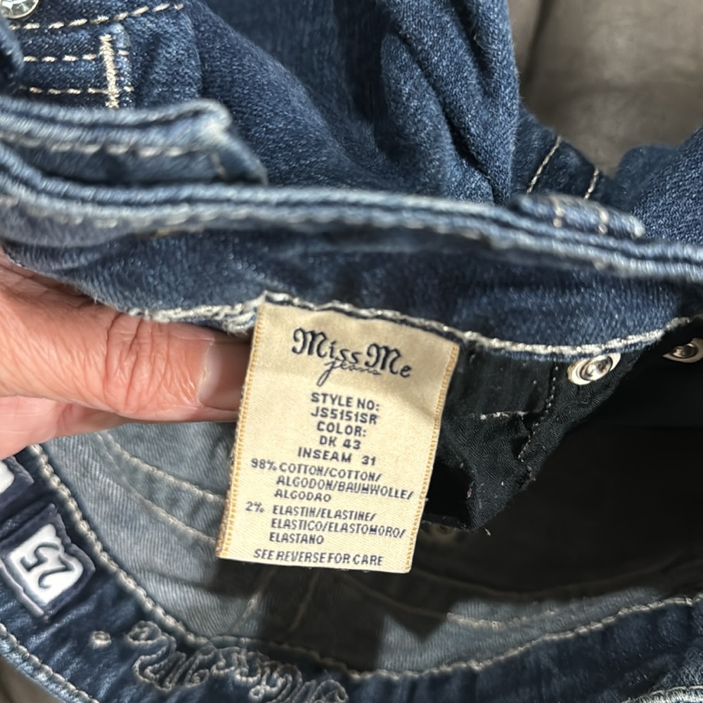 Miss me denim cutoff shorts size 25 - Picture 6 of 6